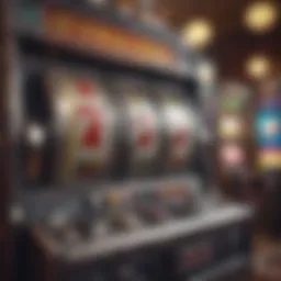 An intricate online slot machine interface