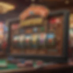Detail of LuckyLand Slots interface showcasing sign-up bonus
