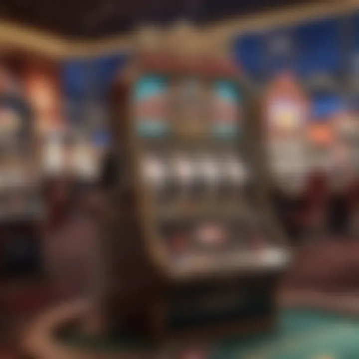 Different casino games on display