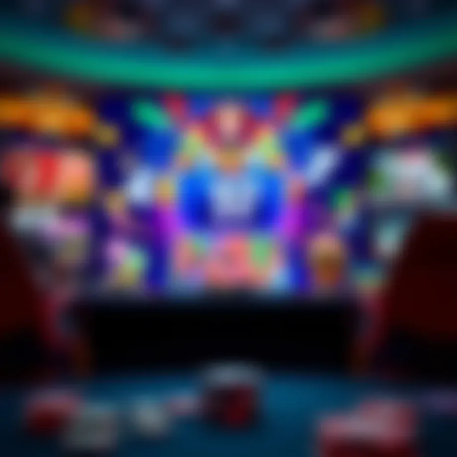 Visual representation of engaging online casino game interface
