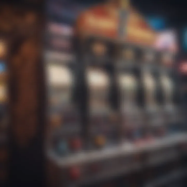 Illustration showcasing different types of slot machines