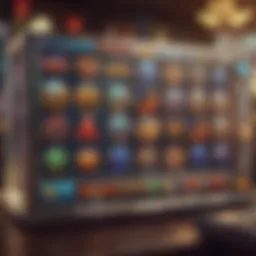 Colorful online slots interface showcasing various themes