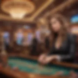 Luxurious high roller casino environment