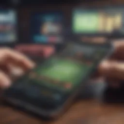 A digital interface showcasing a new betting site on a smartphone
