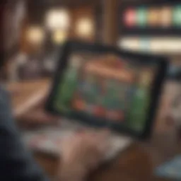User navigating the Michigan Lottery Full App interface