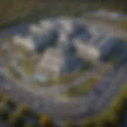 Aerial view of the Oneida Casino Resort showcasing its expansive grounds and facilities