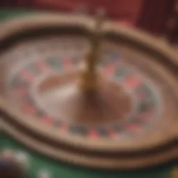 A high-stakes roulette wheel highlighting the elegance of the game.