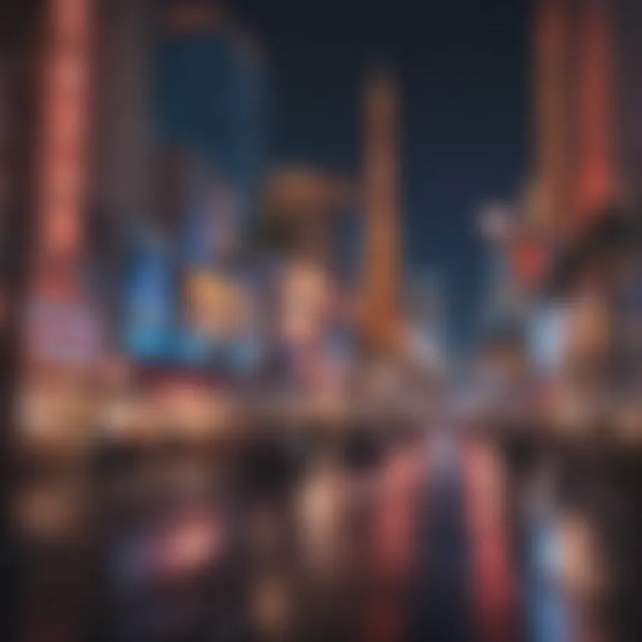Vibrant Las Vegas Strip at night