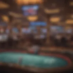 Vibrant gaming floor at Seneca Casino showcasing various table games